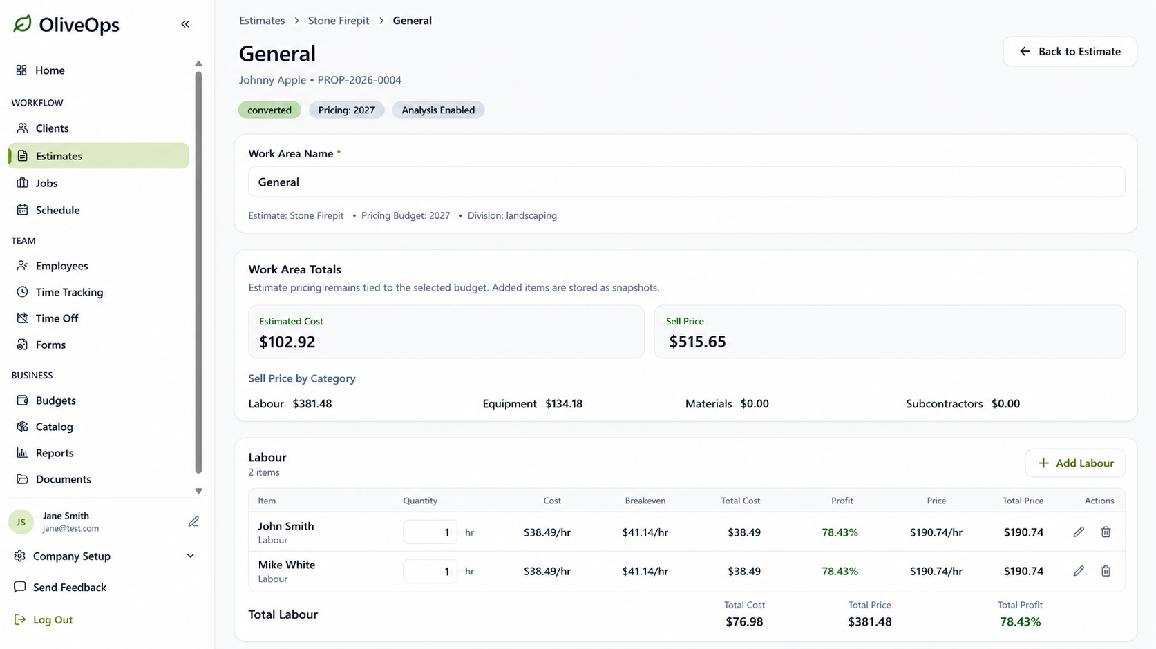 Estimating screenshot